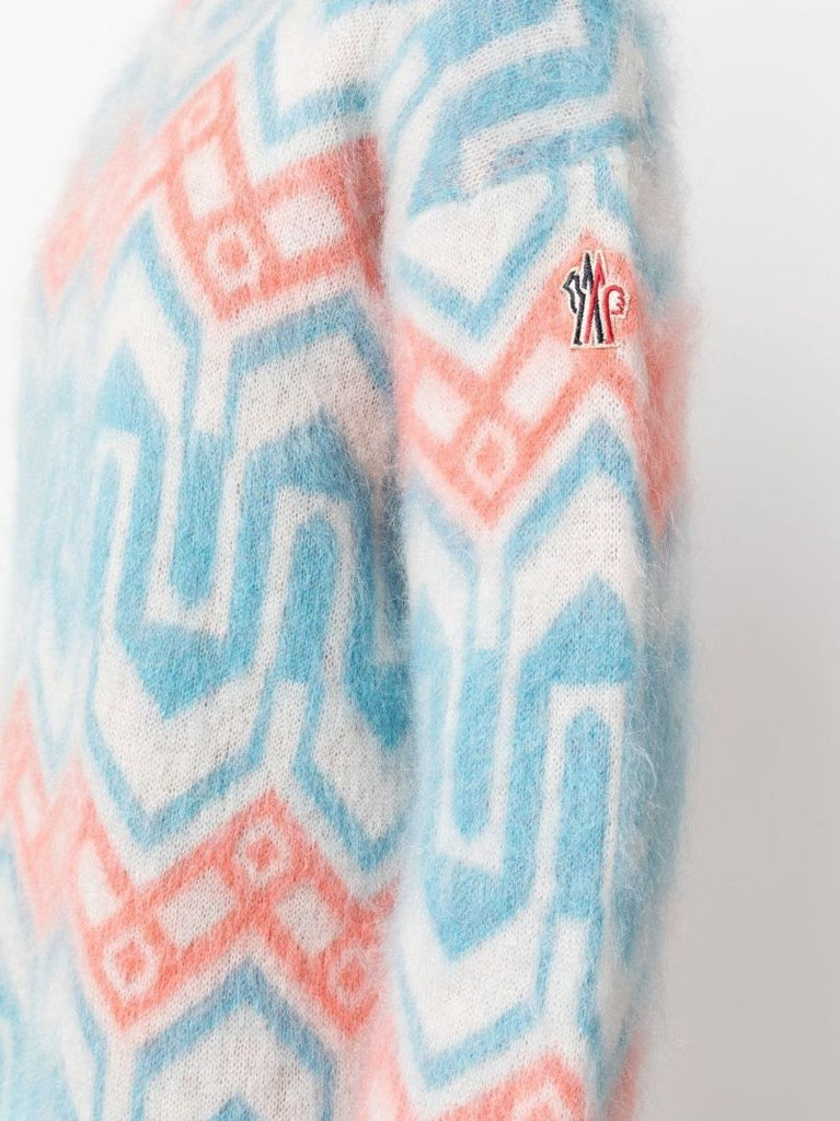 Blue Jacquard Sweater