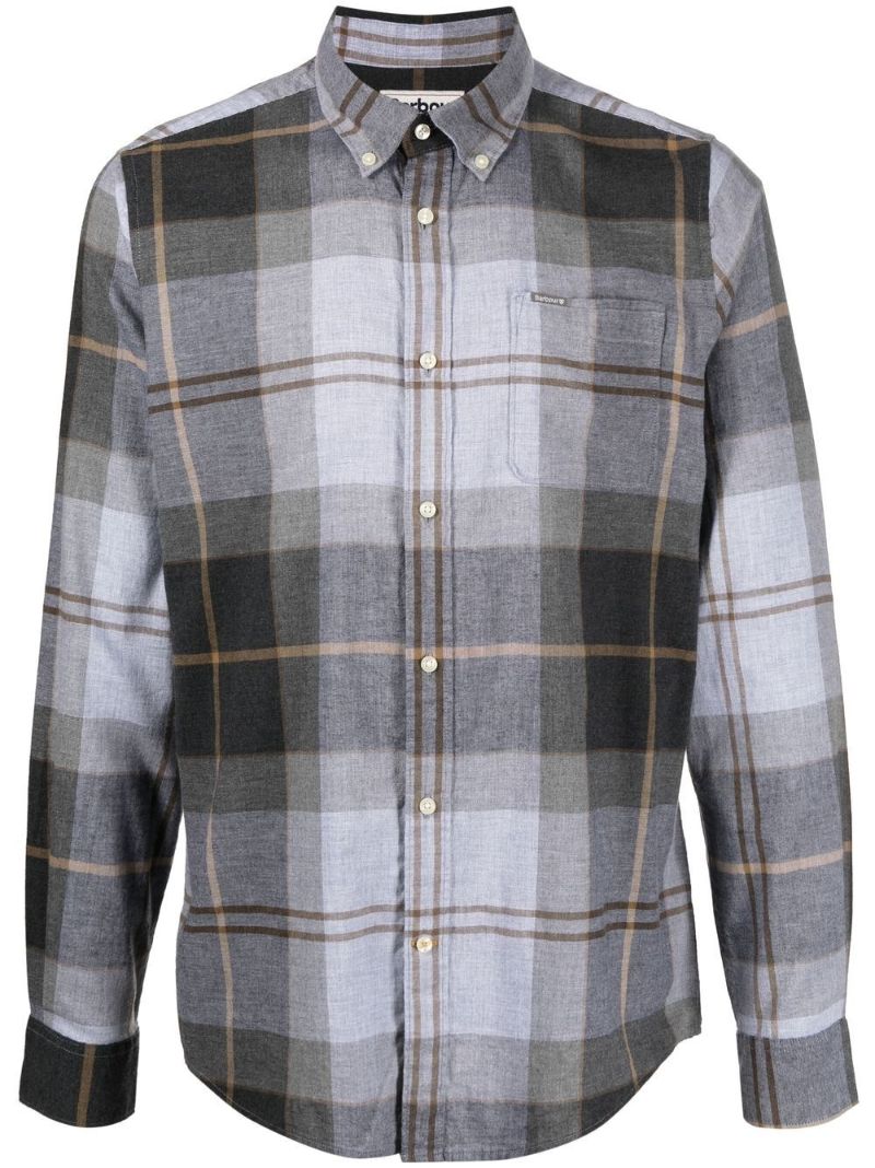 Grey Glendale Check Print Shirt