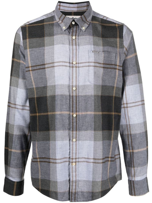Grey Glendale Check Print Shirt