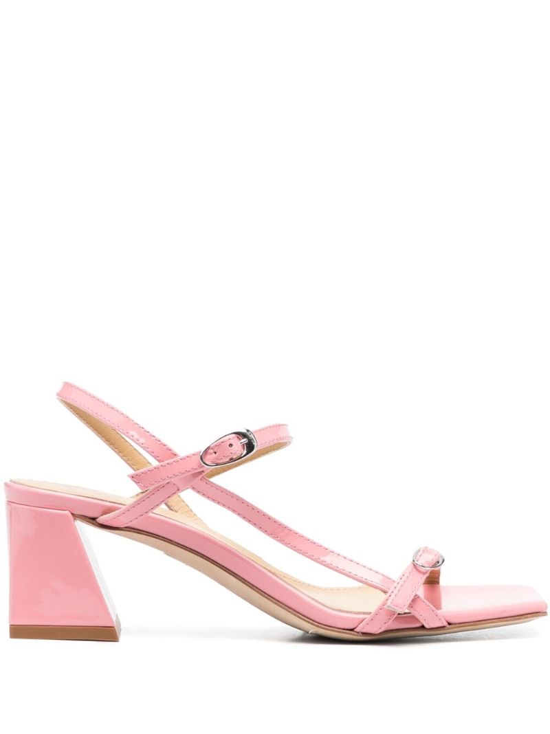 Pink Greta 55 Leather Sandals