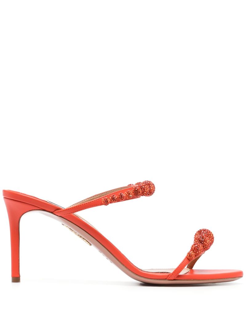 Orange Disco Dancer 75 Crystal-embellished Sandals