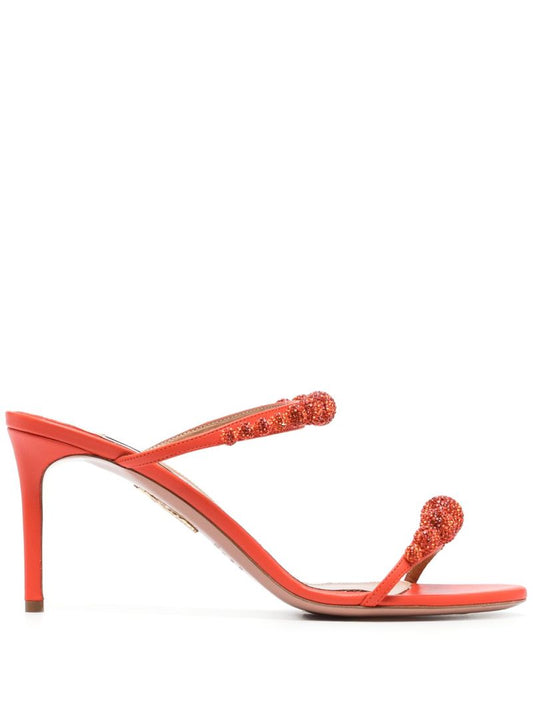 Orange Disco Dancer 75 Crystal-embellished Sandals