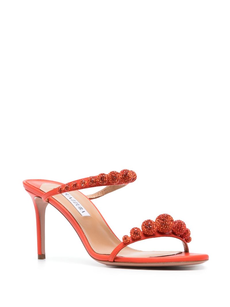 Orange Disco Dancer 75 Crystal-embellished Sandals