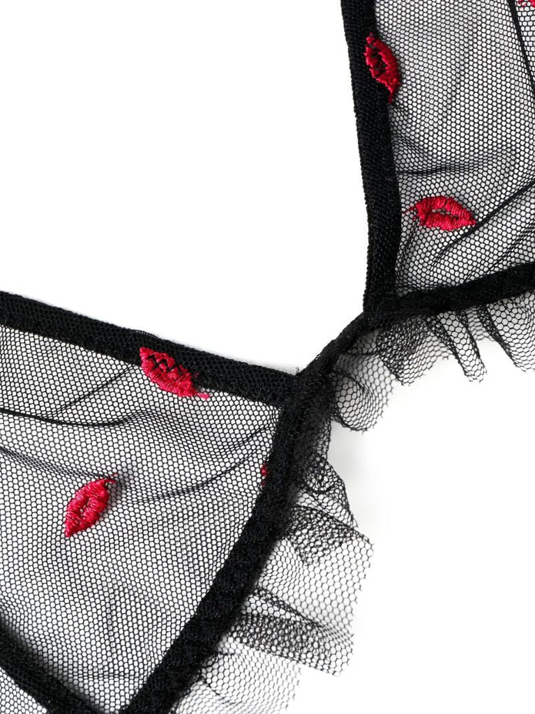 Black Bisou Triangle Bra