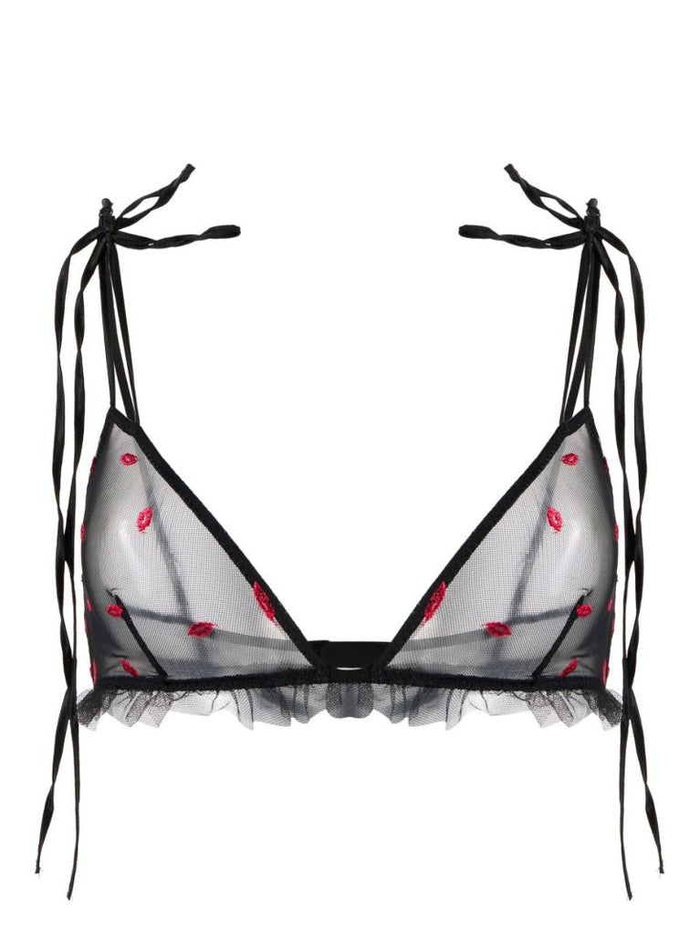 Black Bisou Triangle Bra
