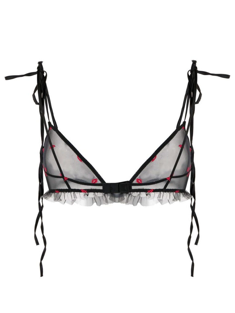 Black Bisou Triangle Bra