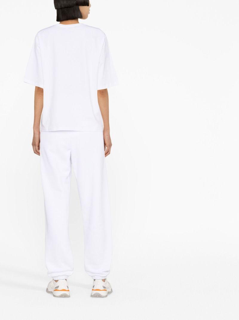 White Aster Logo Print T-shirt