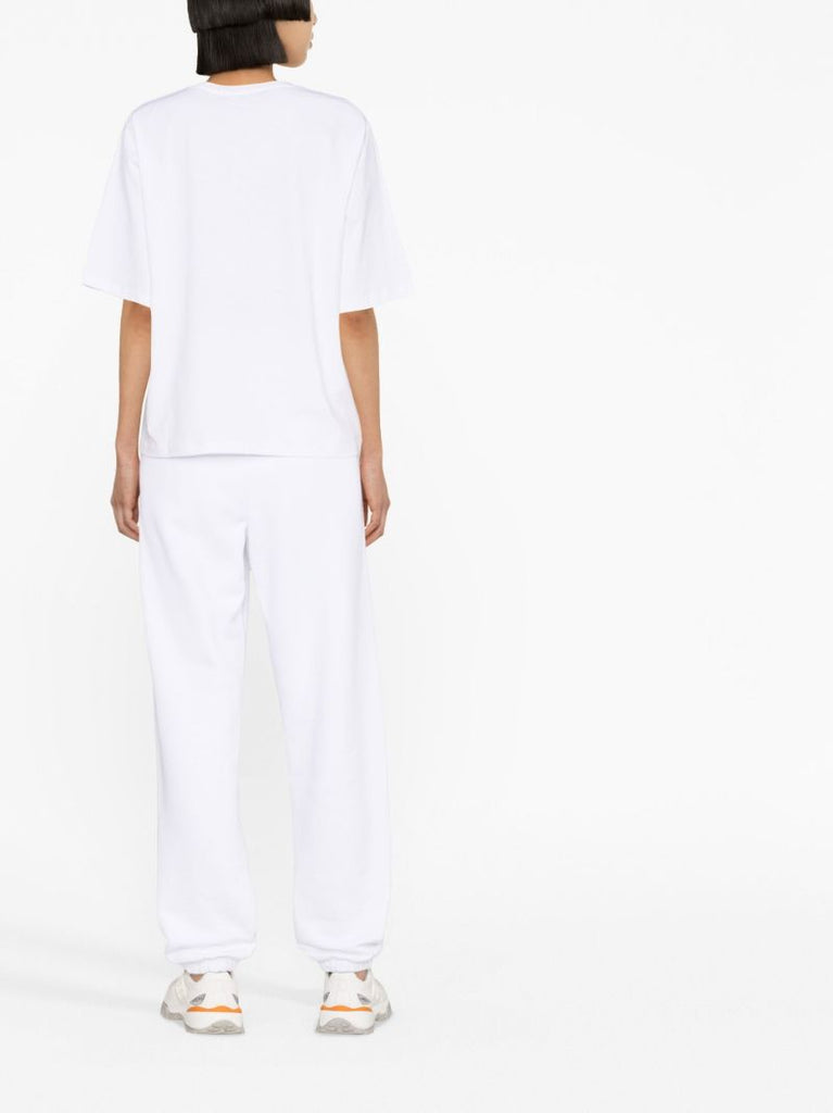 White Aster Logo Print T-shirt