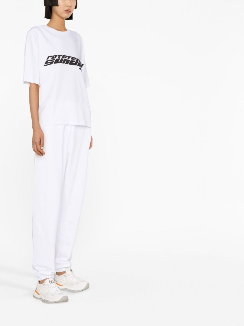 White Aster Logo Print T-shirt