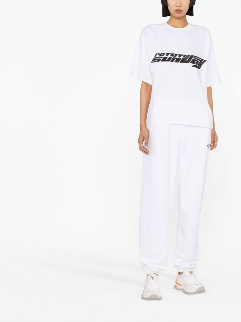 White Aster Logo Print T-shirt