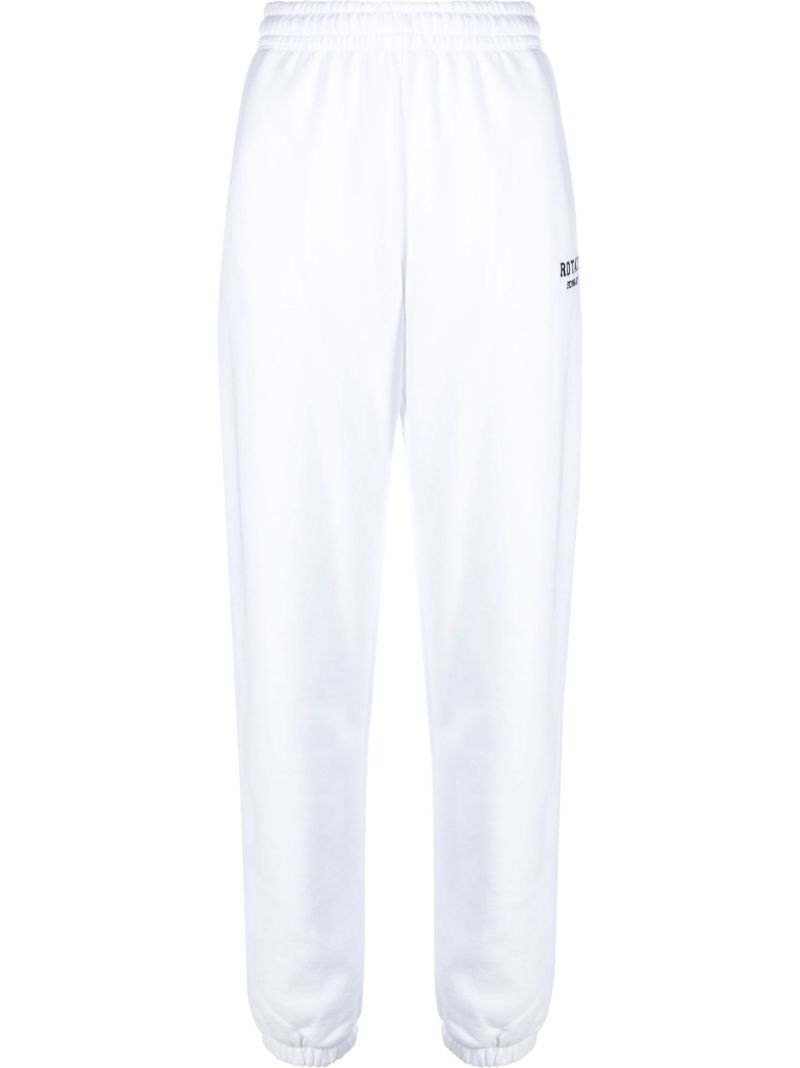 White Mimi Logo Track Pants
