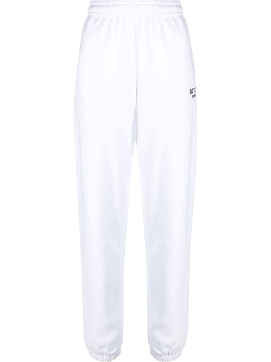 White Mimi Logo Track Pants