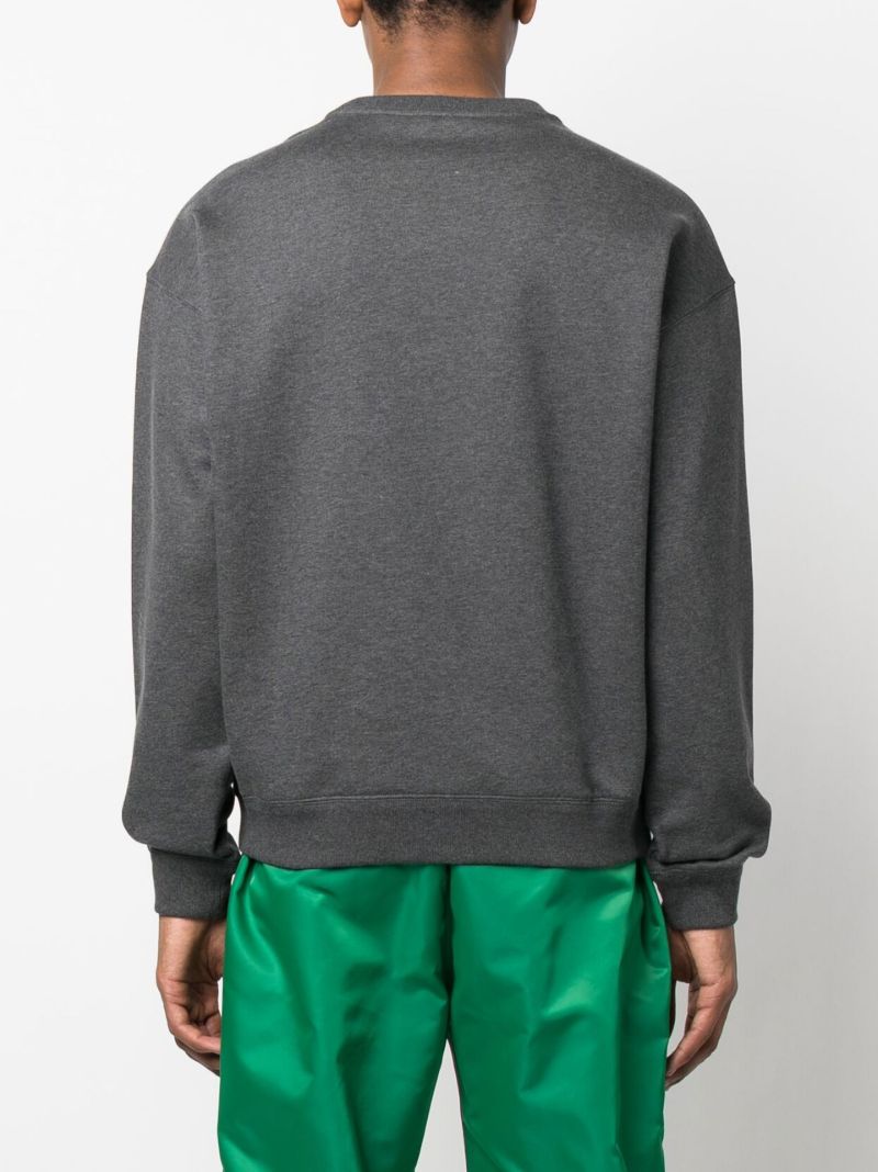 Grey Medusa Logo Cotton Sweatshirt