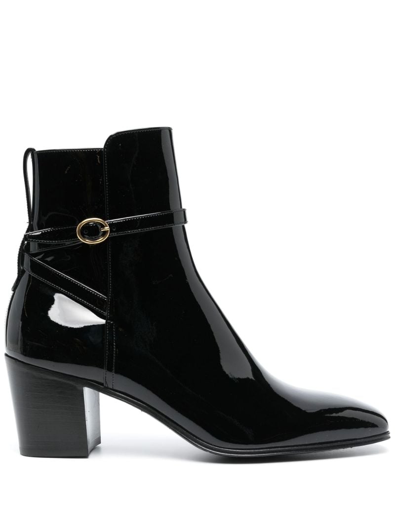 Black Offred 70 Leather Ankle Boots