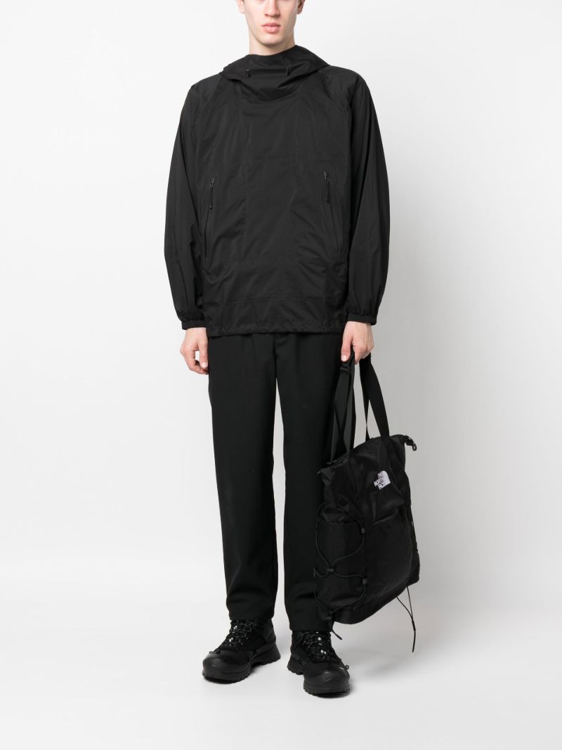 Black Packable Lightweight Nylon Jacket