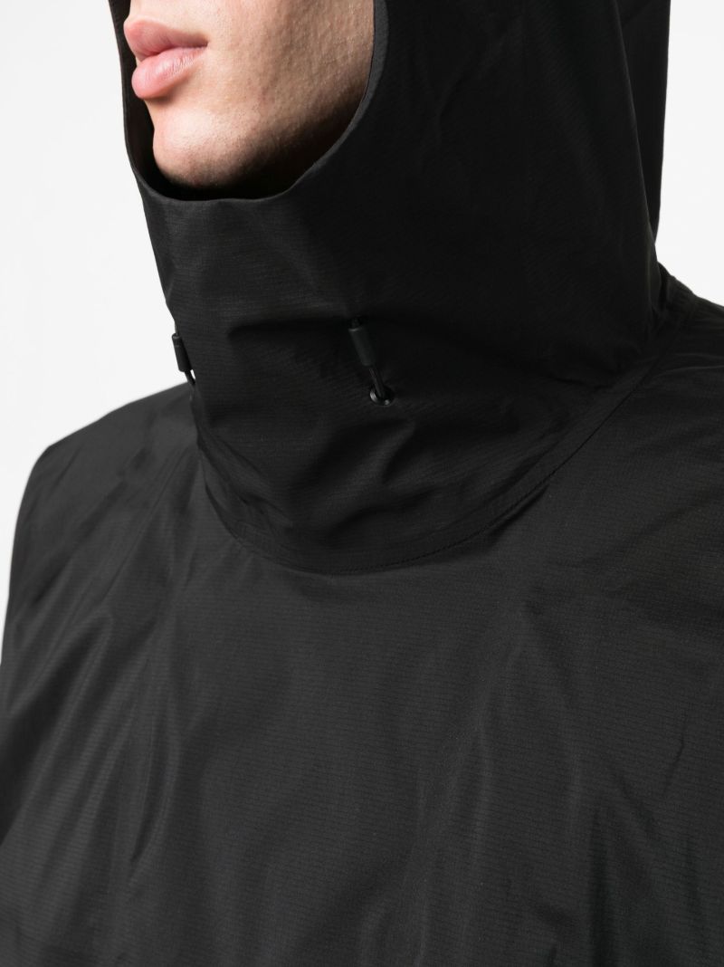 Black Packable Lightweight Nylon Jacket