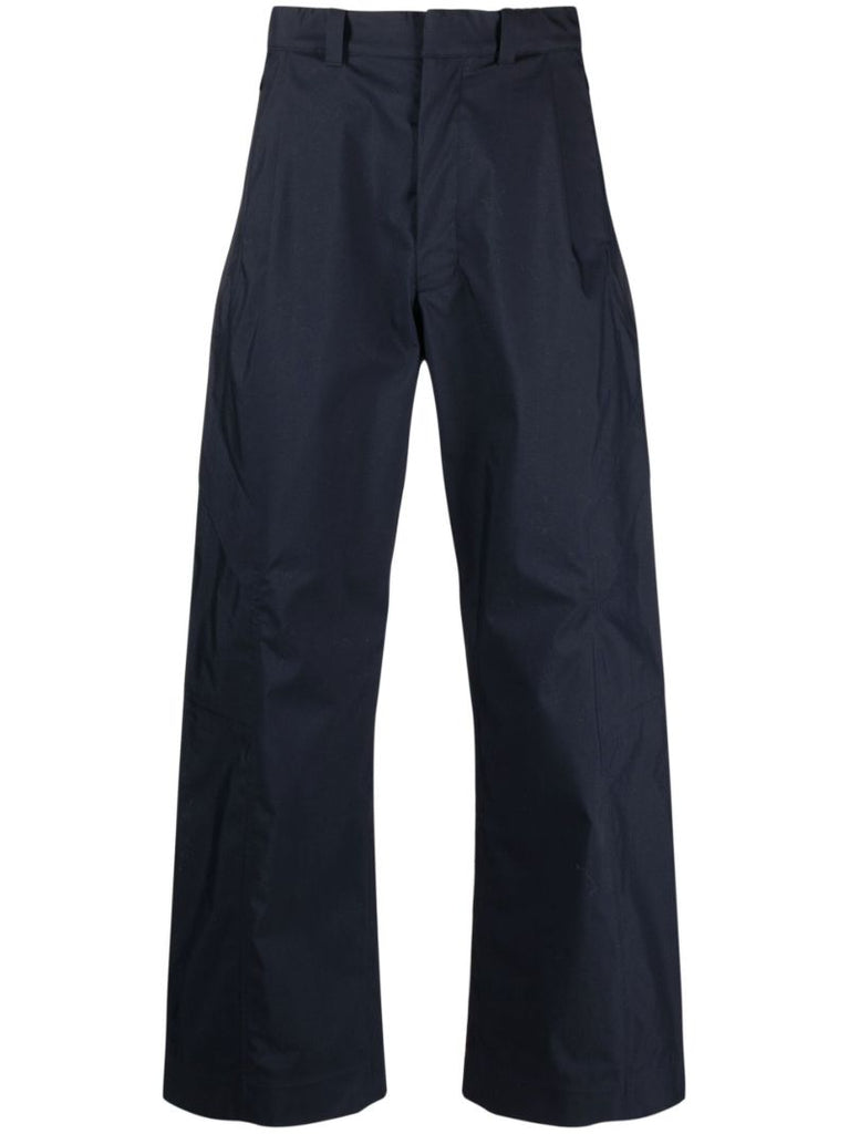 Navy 3l Straight-leg Trousers