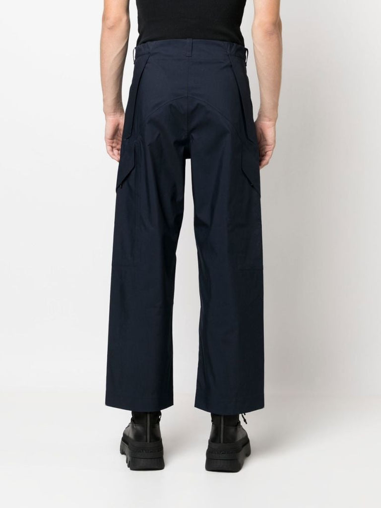 Navy 3l Straight-leg Trousers