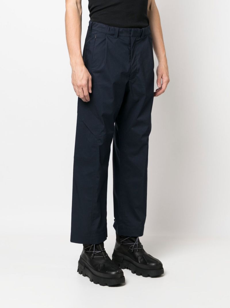 Navy 3l Straight-leg Trousers
