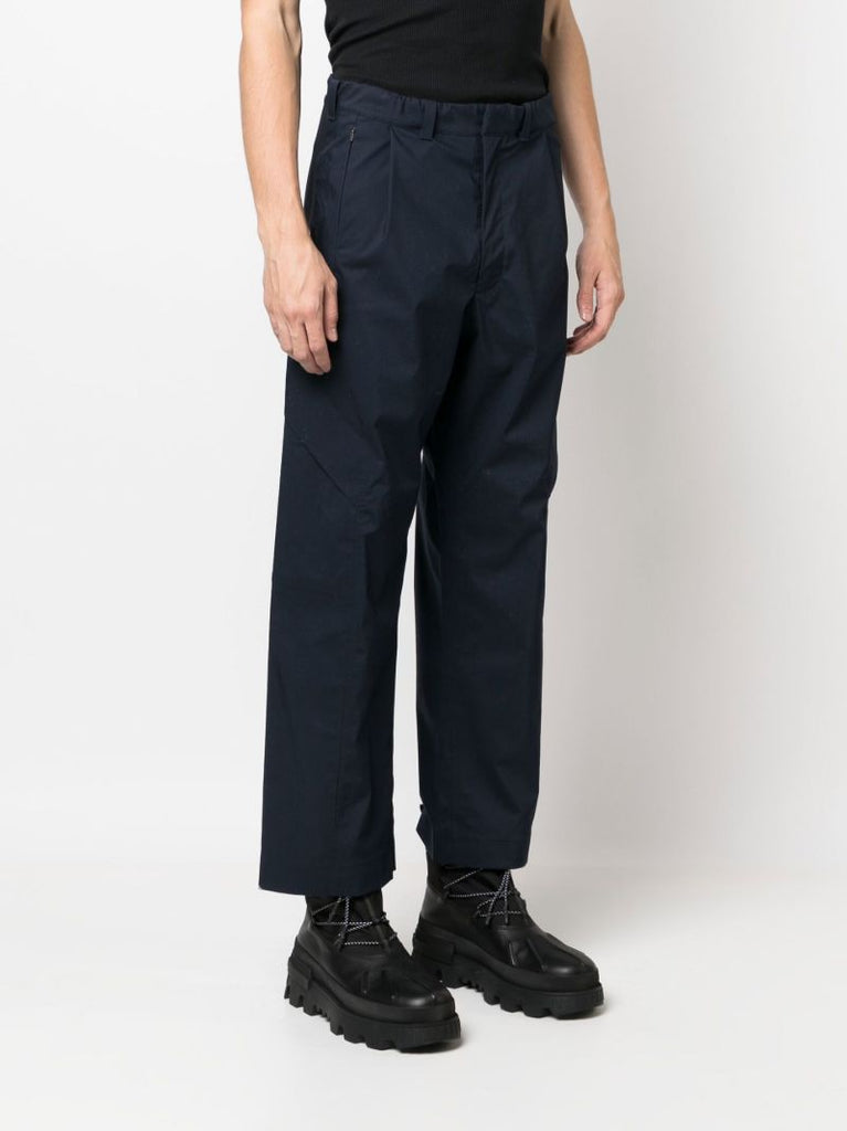Navy 3l Straight-leg Trousers