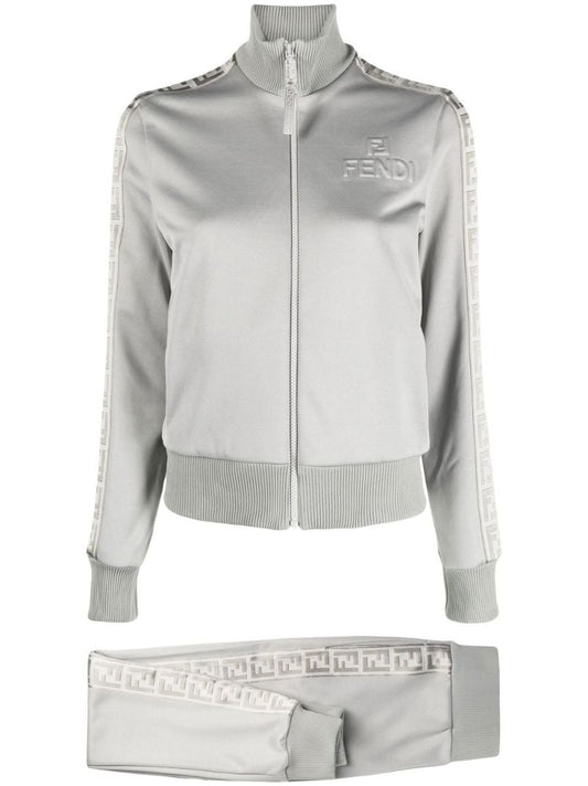 Grey Logo Tape Tracksuit
