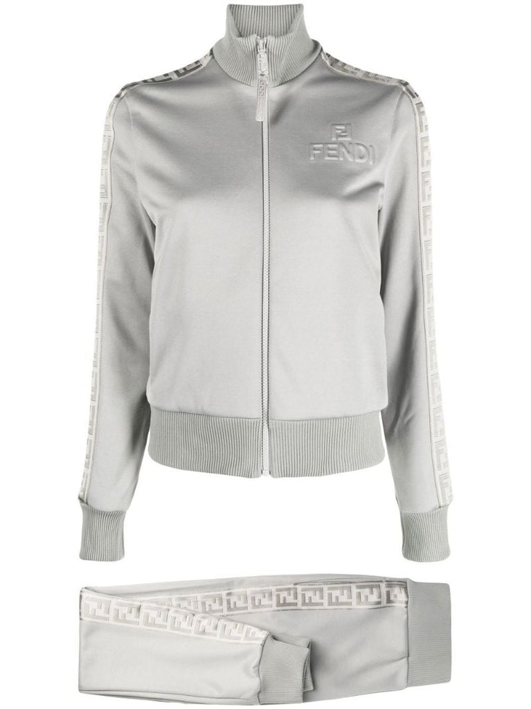 Grey Logo Tape Tracksuit