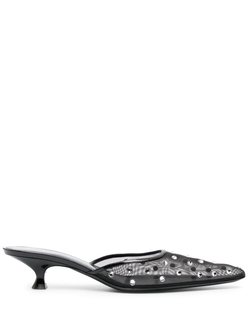 Black the Minna 35 Crystal Mules