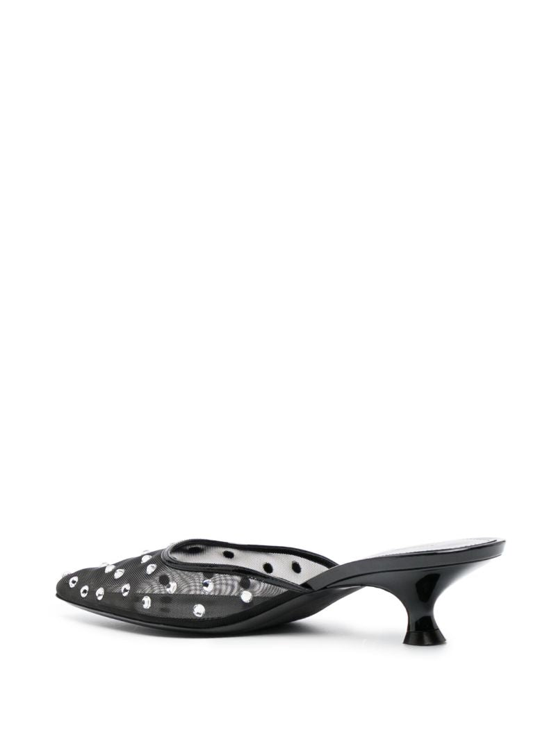 Black the Minna 35 Crystal Mules