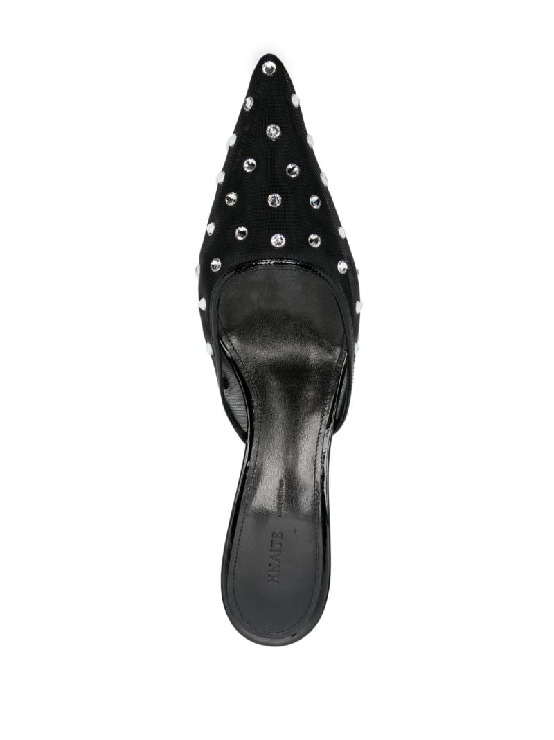 Black the Minna 35 Crystal Mules