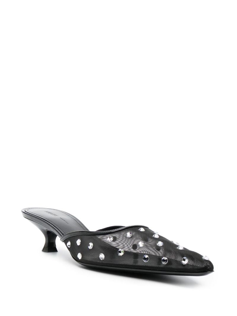 Black the Minna 35 Crystal Mules