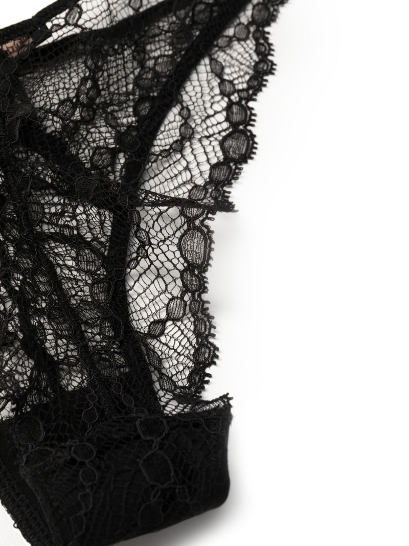 Black Mon Cheri Lace Thong