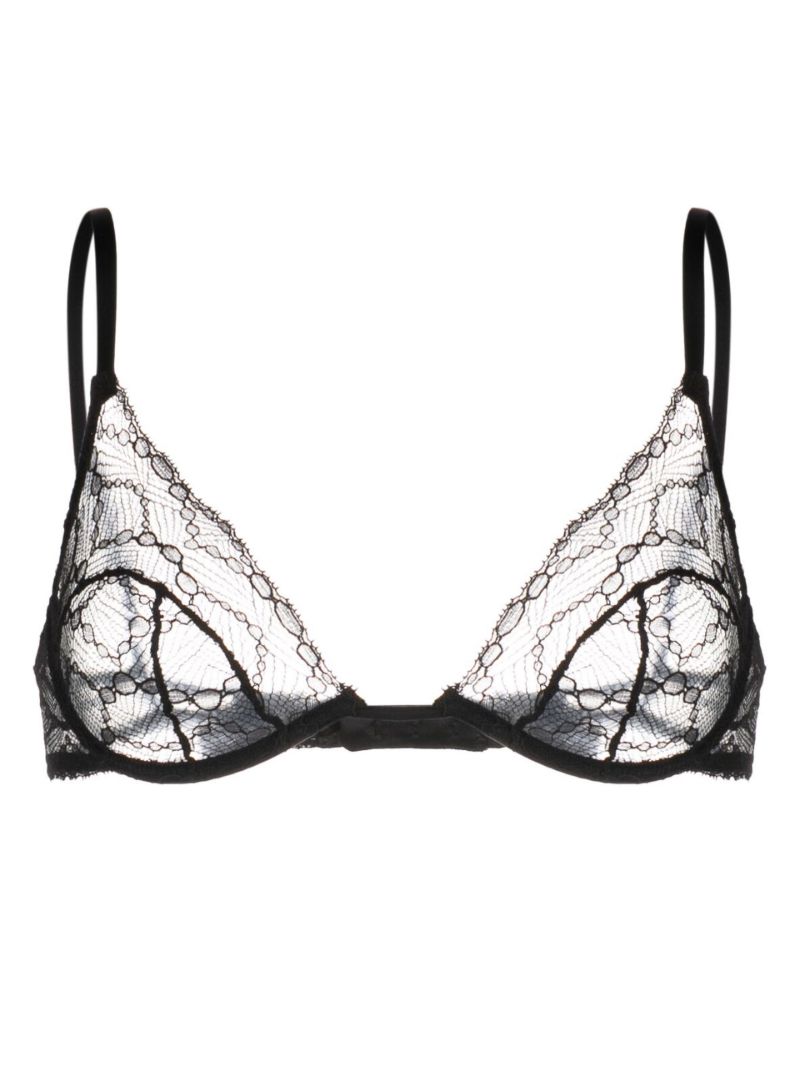 Black Mon Cheri Lace Demi Bra