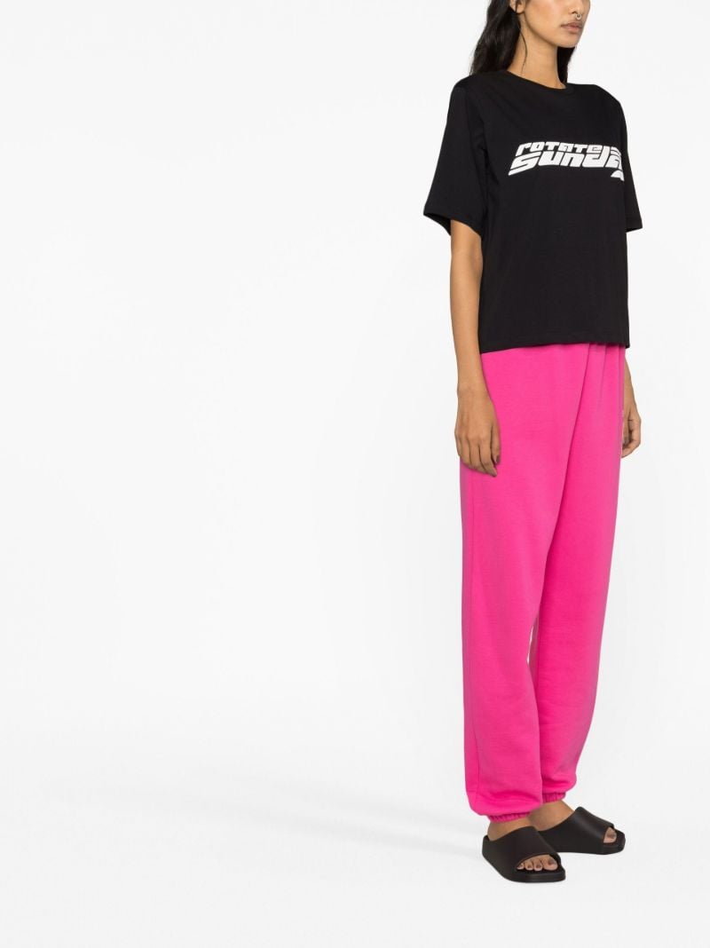 Black Aster Logo Print T-shirt