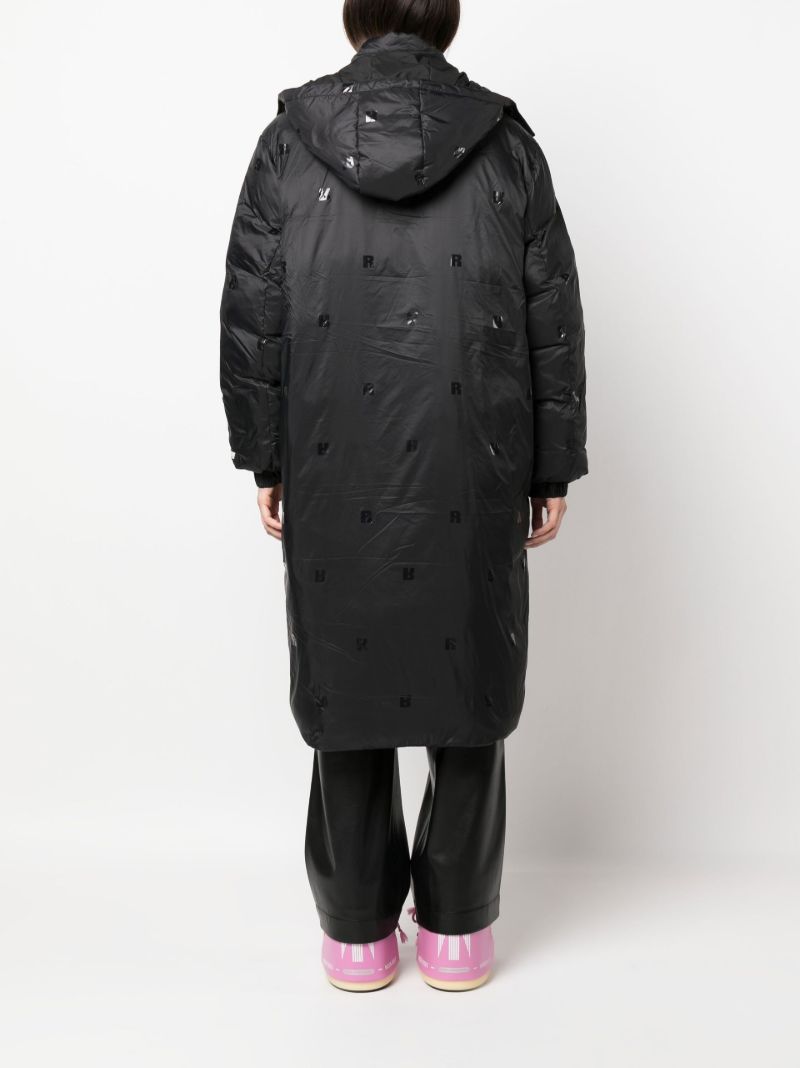 Black Tina Hooded Padded Coat