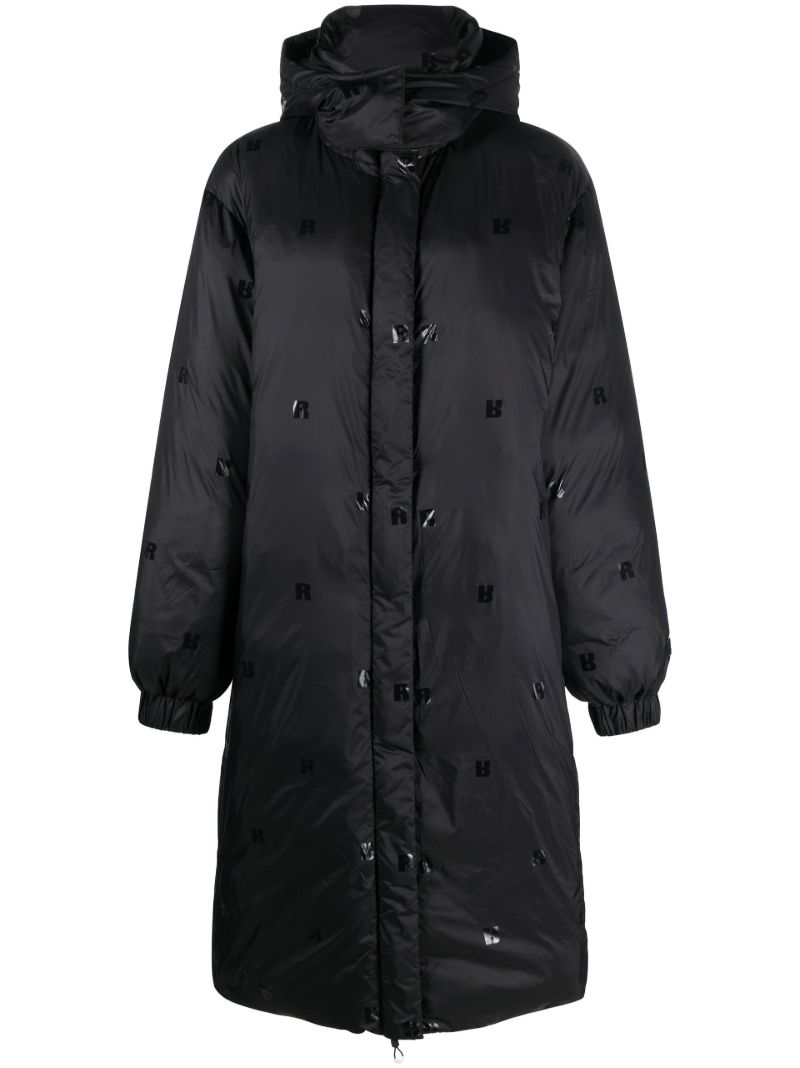 Black Tina Hooded Padded Coat