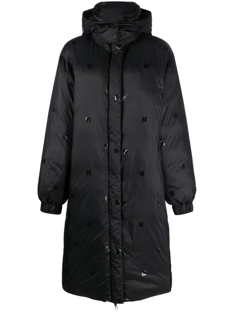 Black Tina Hooded Padded Coat