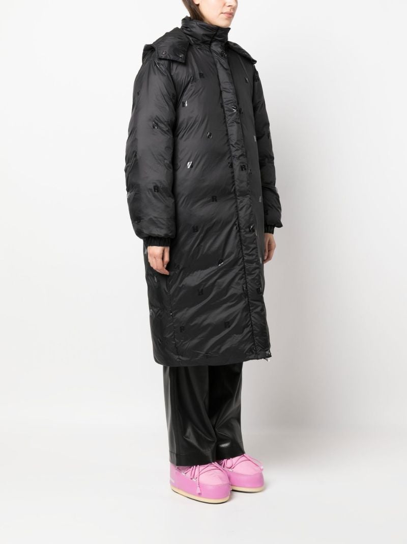 Black Tina Hooded Padded Coat