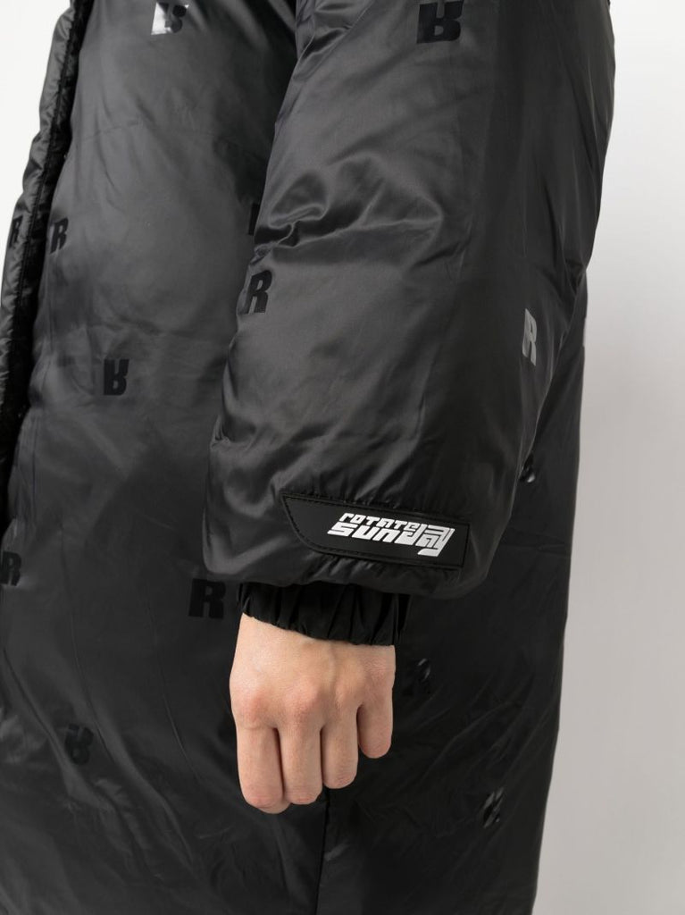 Black Tina Hooded Padded Coat