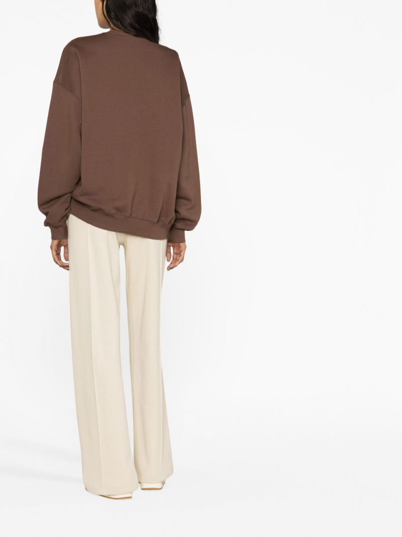 Brown Iris Logo Print Sweatshirt