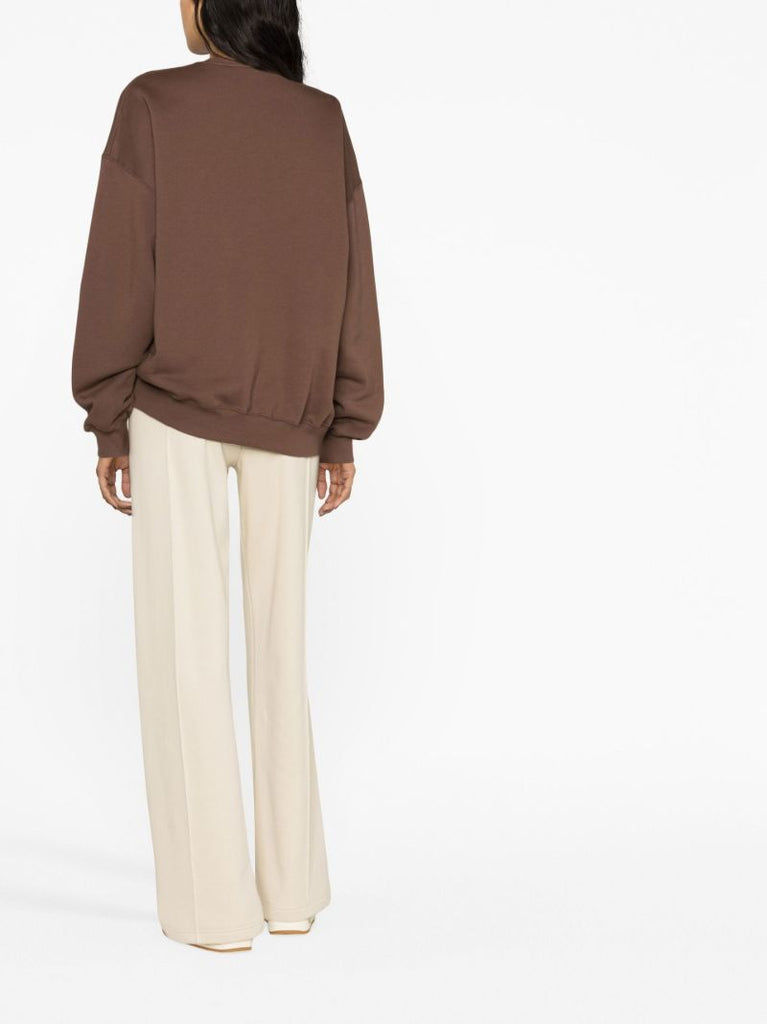 Brown Iris Logo Print Sweatshirt