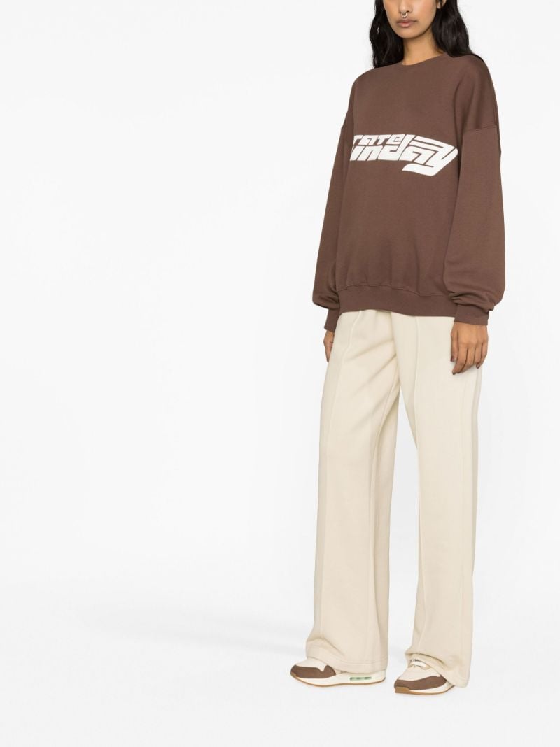 Brown Iris Logo Print Sweatshirt