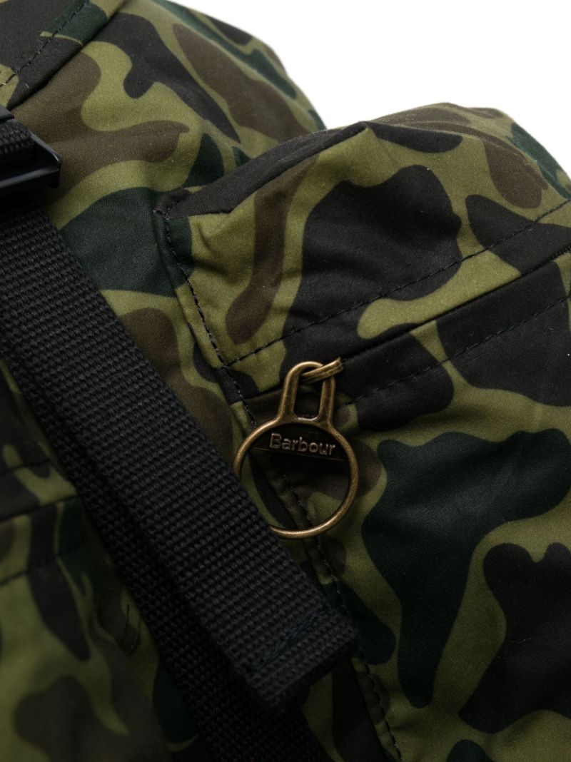 X Noah Green Camouflage-print Backpack