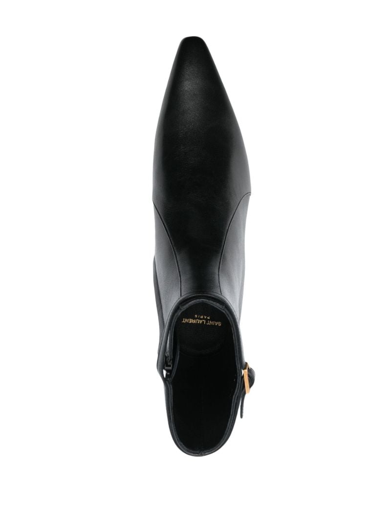 Black Arsun Leather Ankle Boots