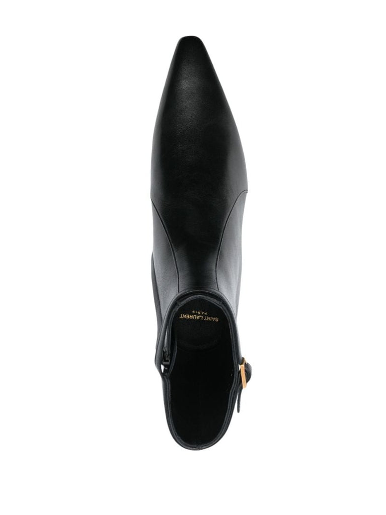 Black Arsun Leather Ankle Boots