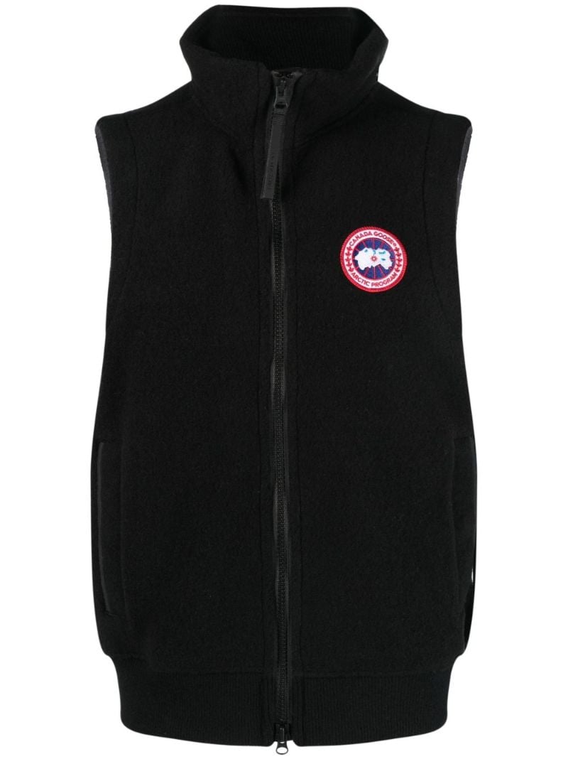Black Mersey Fleece Gilet