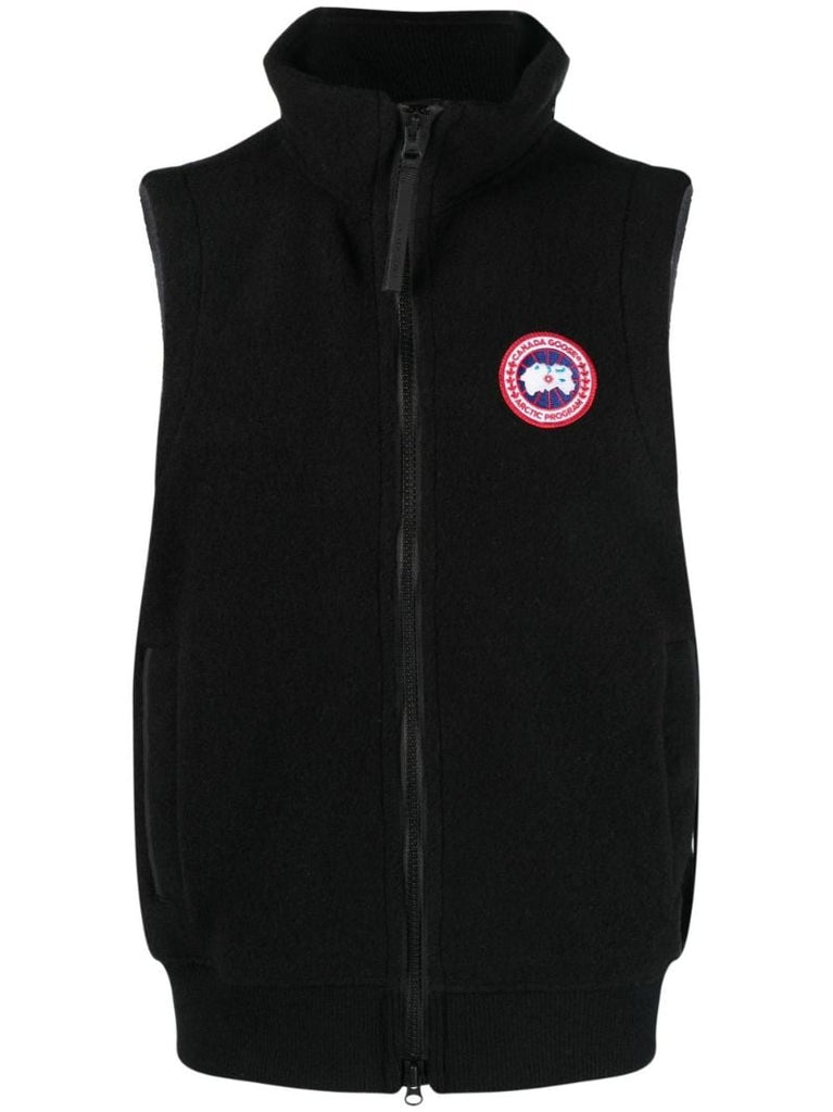 Black Mersey Fleece Gilet