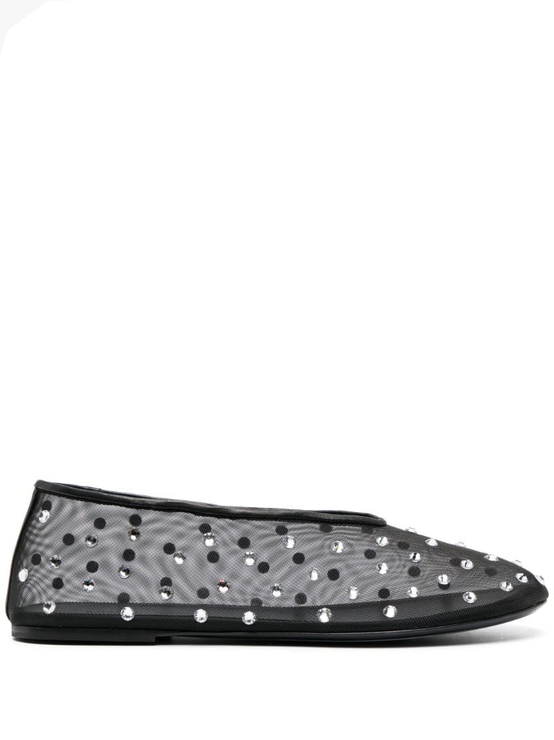 Black Marcy Mesh Ballet Pumps