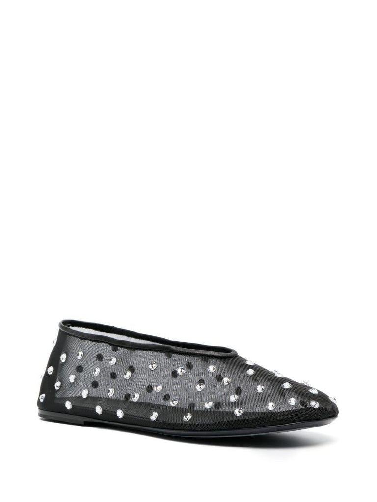 Black Marcy Mesh Ballet Pumps