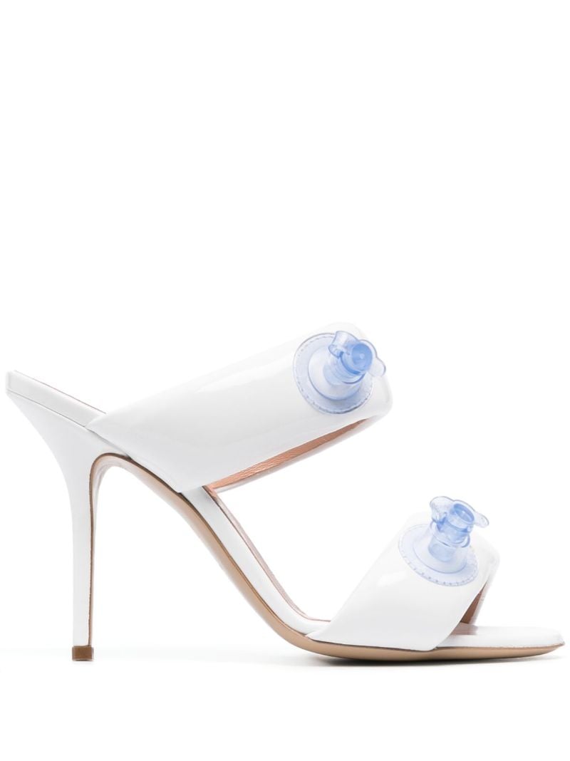 White Inflatable Effect 120 Sandals