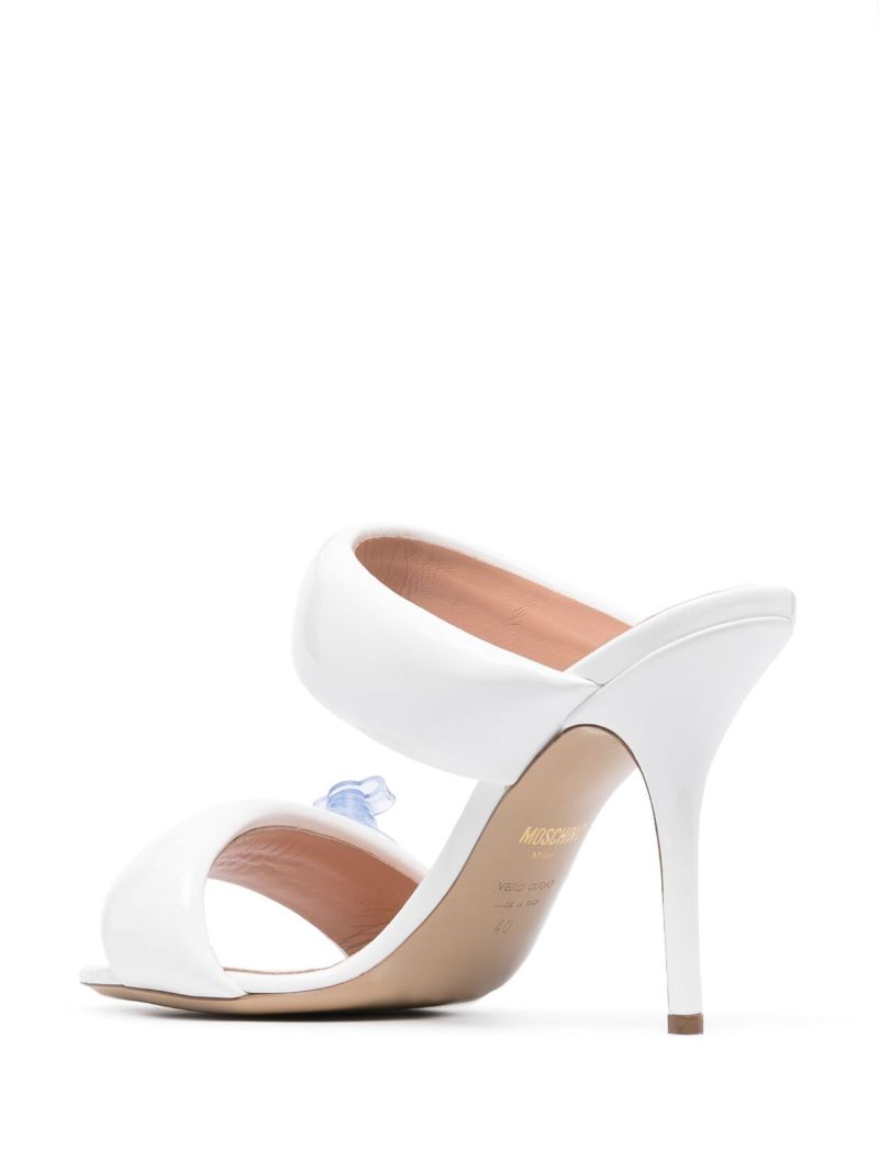 White Inflatable Effect 120 Sandals